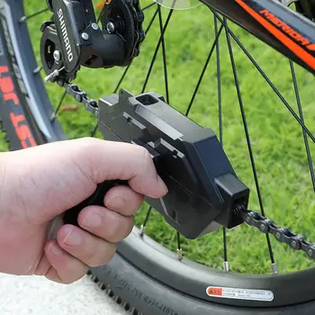 Мойка велосипедной цепи ABS Очиститель велосипедной цепи Портативный Инструмент для чистки цепи горного велосипеда Скруббер велосипедной цепи для езды на велосипеде