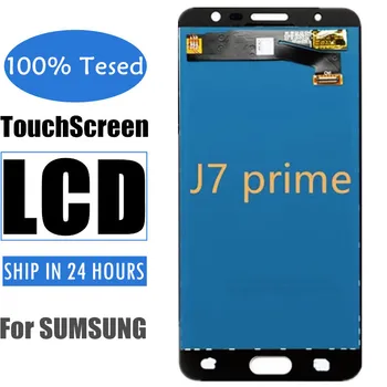Полный ЖК-экран мобильного телефона Для Samsung Для Galaxy J7 Prime G610 G610F G610M Ремонт панели дисплея Телефона с сенсорным экраном и Дигитайзером