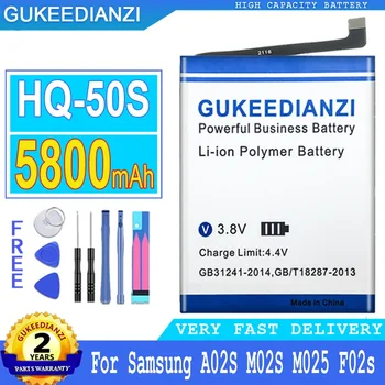 Сменный аккумулятор GUKEEDIANZI, HQ-50S, HQ50S, 5800 мА/ч, для Samsung Galaxy A02S, M02S (M025), F02S, Аккумуляторы для мобильных телефонов