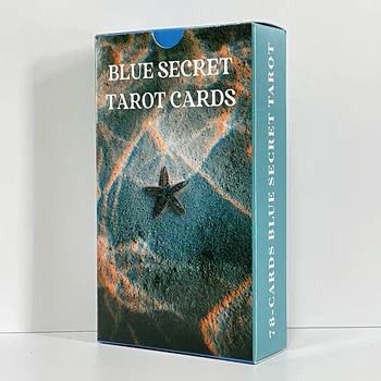 Синие секретные карты Таро 12х7см, колода Морского оракула, уникальная английская версия для начинающих с предсказанием Пророка