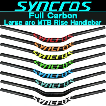 Syncros 3K/UD велосипедный руль с большой дугой 20 градусов стреловидности назад из углеродного волокна горный велосипед 31,8*660-720 мм аксессуары
