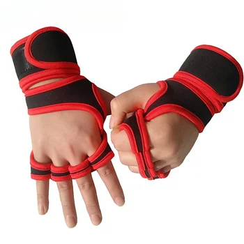 Новые модные перчатки для фитнеса, оборудование для поддержки запястий, Силиконовые Нескользящие мозолистые перчатки для подъема пальцев на половину ладони