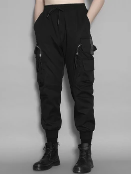 Мужские осенние брюки-карго Yamamoto Dark Wind с карманами в стиле пэчворк, повседневные брюки-карго, мужские кроссовки Small Foot Niners