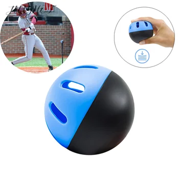 Бейсбольные мячи Тренировочные мячи для софтбола Тренировочные Пластиковые с 16 отверстиями С полым воздушным потоком Для легких ударов в помещении и на улице